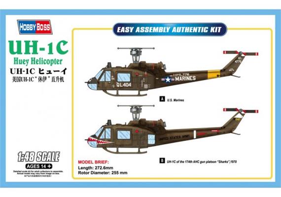 Hobby Boss 85803 Bell UH-1C Huey 1:48