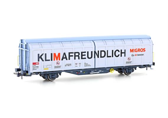 Hobbytrain H45102 SBB 2-achsiger Schiebewandwagen Hbbillns Migros, Ep.VI - H0 (1:87)