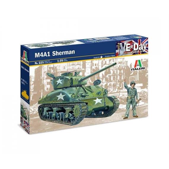 Italeri 0225 Sherman M4A1 "V-DAY" Special Edition - Massstab 1:35