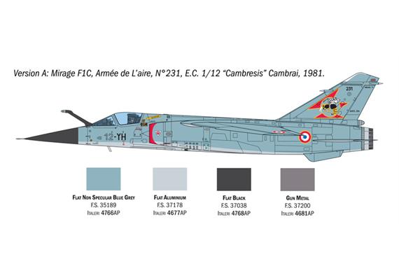 Italeri 2839 Mirage F.1 - Massstab 1:48 | Bild 4