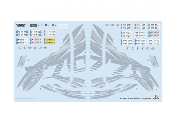 Italeri 3961 Scania 770 4x2 Normal Roof, Bausatz - Massstab 1:24 | Bild 5