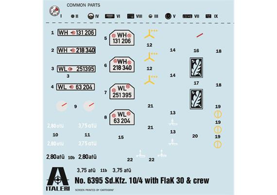 Italeri 6395 Sd. Kfz. 10/4 mit FLAK 30 und Crew - Massstab 1:35 | Bild 3