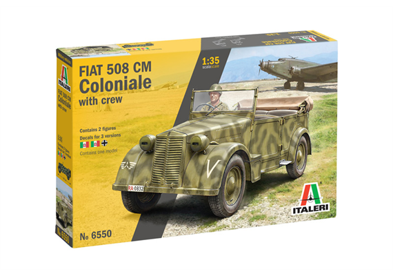 Italeri 6550 Fiat 508 CM Coloniale mit Figur - Massstab 1:35 | Bild 1
