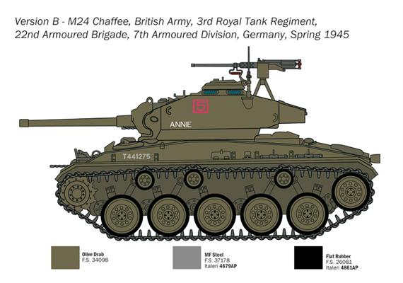 Italeri 6761 M24 Chaffee - Massstab 1:35 | Bild 5