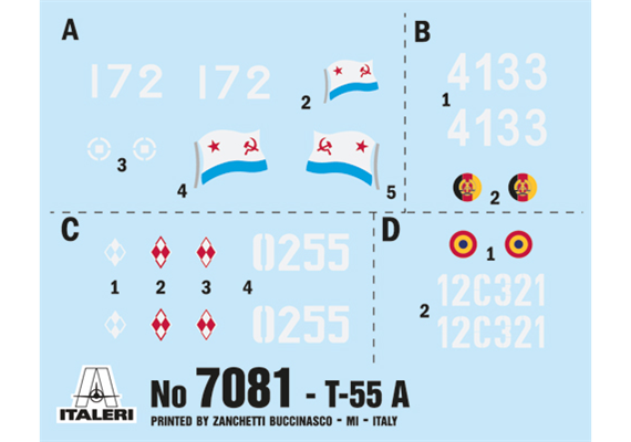 Italeri 7081 T-55 - Massstab 1:72 | Bild 3
