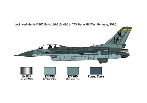 Italeri 72009 Model-Set F-16 C/D Night Falcon - Massstab 1:72 | Bild 3