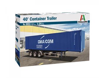 Italeri 3951 Container Auflieger 40 Ft, 1:24