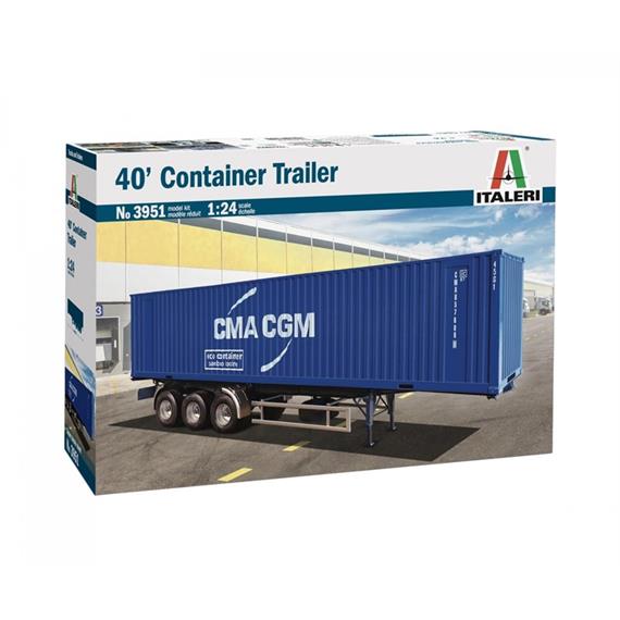Italeri 3951 Container Auflieger 40 Ft, 1:24