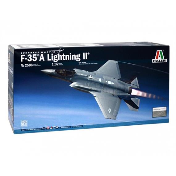 Italeri 2506 F-35 A Lightning II Lockheed Martin CTOL Version mit 6 Decal-Vers. 1:32
