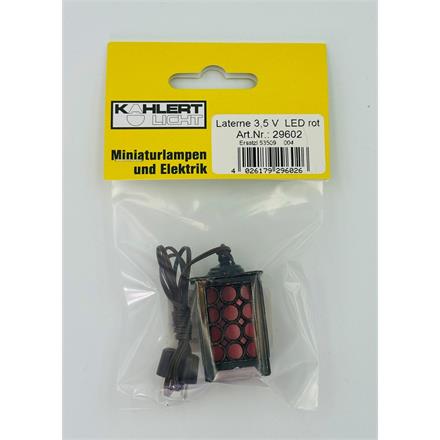 Kahlert 29602 LED Krippen-Laterne Zinn mit Butzenscheiben, 4 cm