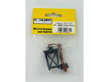 Kahlert 29681 LED-Laterne Kunststoff, klare Scheiben, 3,5 cm