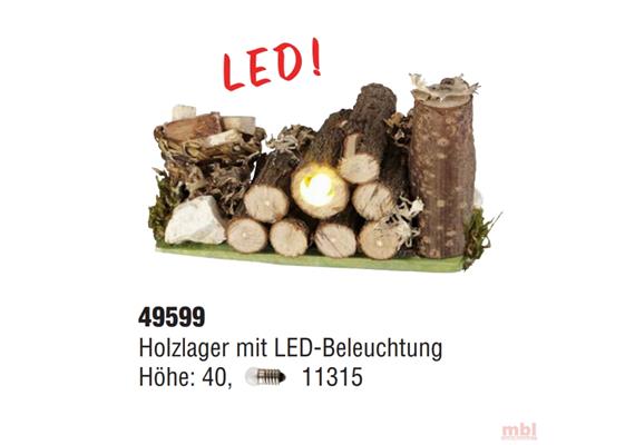 Kahlert 49599 Holzlager mit LED