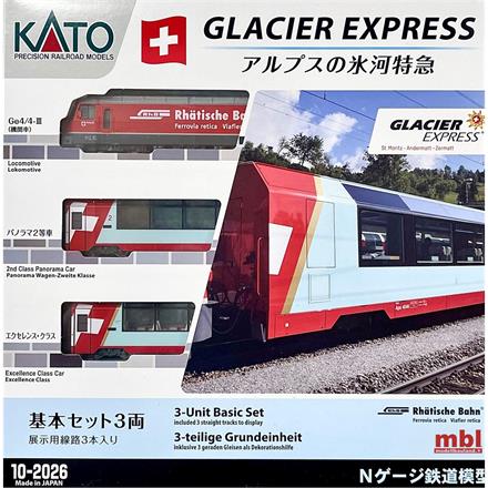 Kato 10-2026 Glacier Express Set 3-tlg RhB - N (1:160)