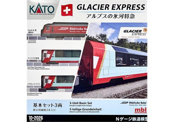 Kato 10-2026 Glacier Express Set 3-tlg RhB - N (1:160)