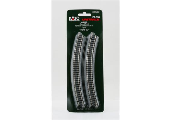 Kato 20-130 Gleis gebogen R348-30°, 4 Stück - N (1:160) | Bild 2