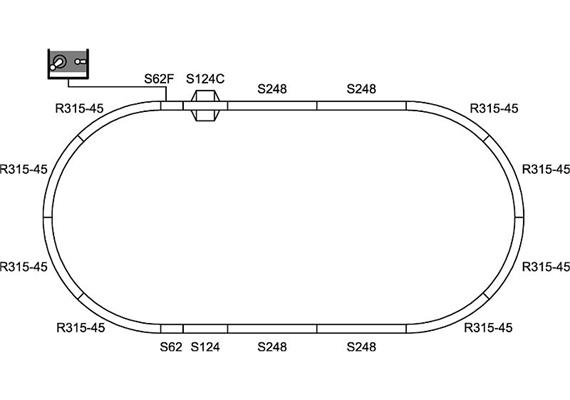 Kato 20-852 Master-Set M1, Einfaches Gleisoval - N (1:160) | Bild 6