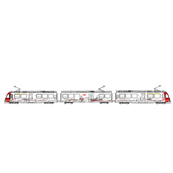 Kato 7074075 Allegra ABe 8/12 ABB #3510 der RhB, Epoche VI - N (1:160)