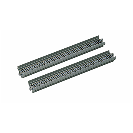 Kato 7077000 (20-400) Rampe 1-gleisig mit geradem Gleis grau, 2 Stück - N (1:160)