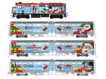 Kato 106-2016 Operation North Pole Christmas Train mit F40PH (Grundset) N