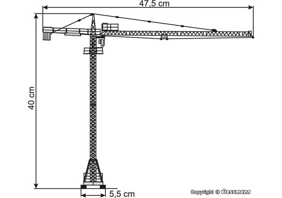 Kibri 10202 Turmdrehkran Liebherr - H0 (1:87) | Bild 3