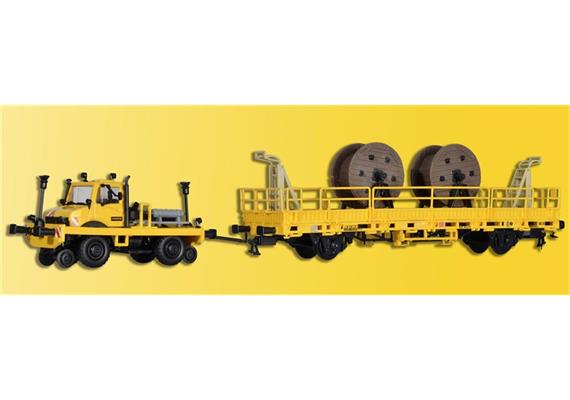 Kibri 16062 Zweiwegeunimog mit Zug- und Schubrahmen HO | Bild 4