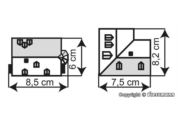 Kibri 37101 Hohes Haus mit Eckhaus - N (1:160) | Bild 5
