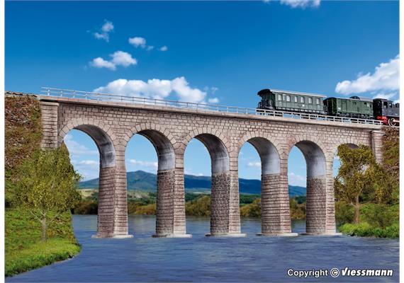 Kibri 37663 Ravenna-Viadukt mit Eisbrecherfundamenten, eingleisig - N (1:160)