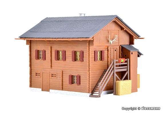 Kibri 38011 Berghaus inklusive Hausbeleuchtungs-Startset - H0 (1:87) | Bild 4