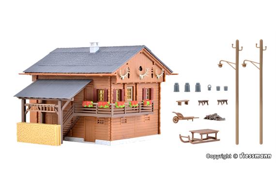 Kibri 38011 Berghaus inklusive Hausbeleuchtungs-Startset - H0 (1:87) | Bild 3