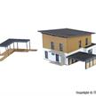 Kibri 38337 Kubushaus Saskia mit Carport - Polyplate Bausatz - H0 (1:87) | Bild 4