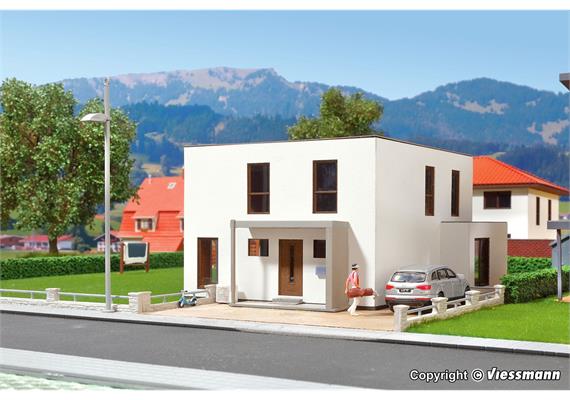 Kibri 38339 Kubushaus Lina mit Terrasse - Polyplate Bausatz - H0 (1:87) | Bild 1