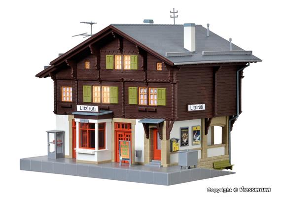 Kibri 39497 Bahnhof Litzirüti inkl. Hausbeleuchtungs-Startset - H0 (1:87) | Bild 3