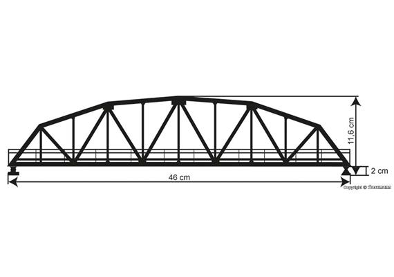 Kibri 39700 Stahlbogenbrücke, eingleisig - H0 (1:87) | Bild 3