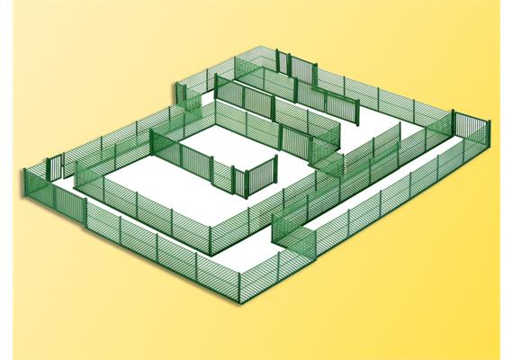 Kibri Maschendrahtzaun grün HO