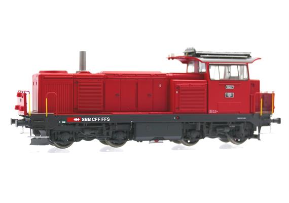 L.S. Models 17568 Diesellok Bm 4/4 feuerrot mit Signum und Kamin SBB HO | Bild 1
