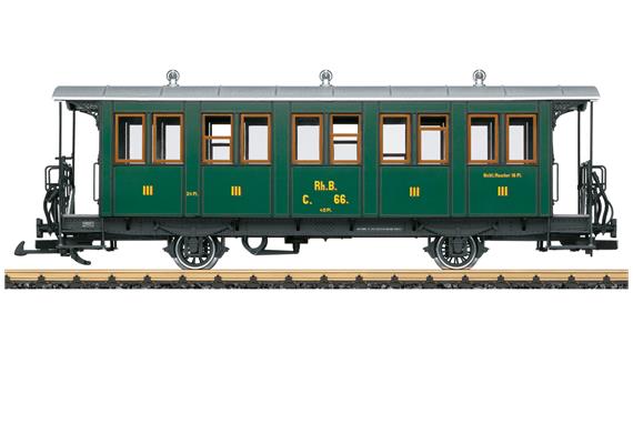 LGB 30342 RhB Personenwagens 3. Klasse C 66 - Spur G IIm (1:22,5)