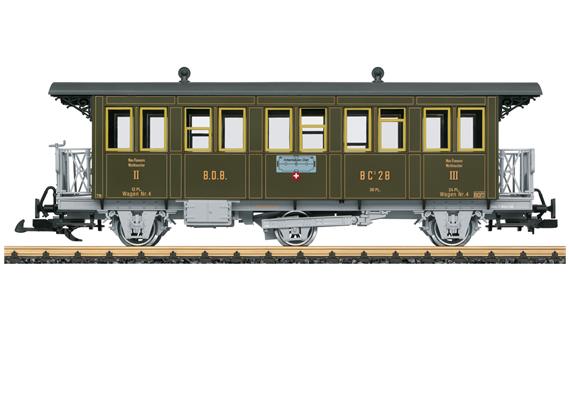 LGB 31331 BDB Personenwagen BC 28, 2. und 3. Klasse der Brünig Dampfbahn - Spur G IIm (1:2