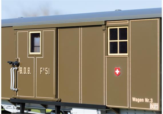 LGB 41331 BDB Gepäckwagen F 51 der Brünig Dampfbahn - Spur G IIm (1:22,5) | Bild 2
