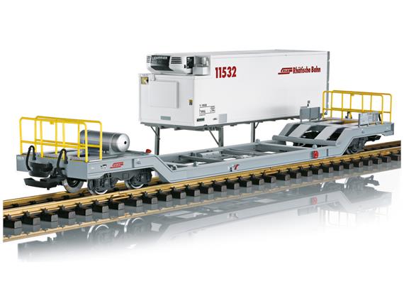 LGB 45926 RhB Containerwagen mit einem Kühlcontainer der Rhätischen Bahn, G IIm (1:22,5) | Bild 2