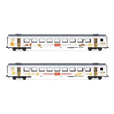 Liliput 330535 BLS EW III Kambly Ergänzungswagenset 2teilig DC und AC, H0 (1:87)