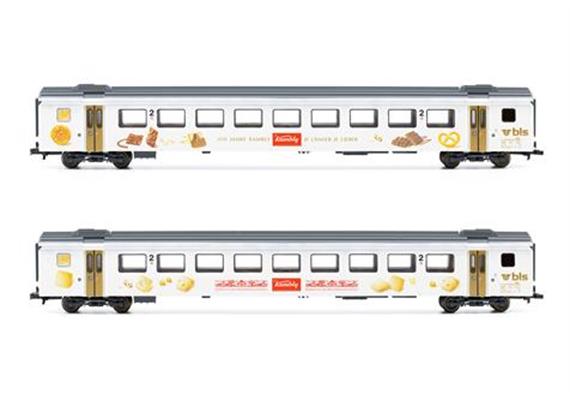 Liliput 330535 BLS EW III Kambly Ergänzungswagenset 2teilig DC und AC, H0 (1:87)