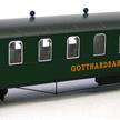 Liliput Gotthardbahnwagen grün 3. Klasse mit Schlusslicht | Bild 1