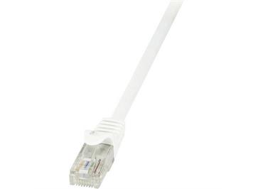 LogiLink CP2101U RJ45 Netzwerkkabel, Patchkabel CAT 6 U/UTP, 15 m, weiß, ungeschirmt