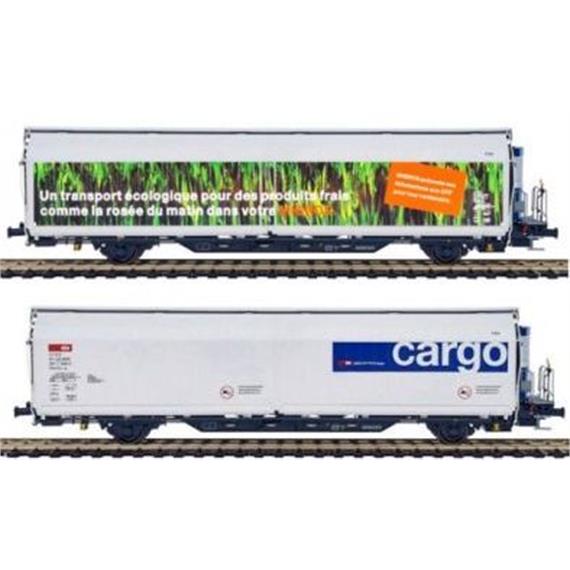 Mabar 86515 SBB Cargo Kühlwagenset- 2.tlg. Hbbills-uy "MIGROS" - N (1:160)