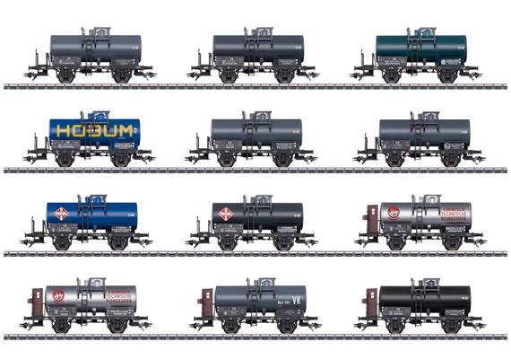 Märklin 00719 Display Kesselwagen mit zwei Radsätzen, 12-teilig - H0 (1:87) | Bild 1