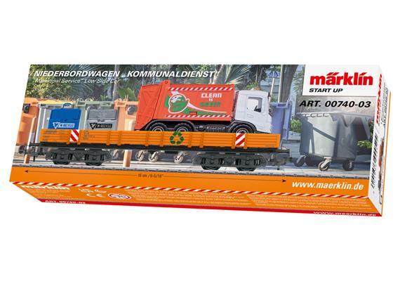 Märklin 00740-03 Start up - Niederbordwagen "Kommunaldienst" - H0 (1:87)