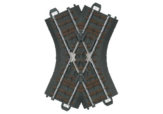 Märklin 24649 C-Gleis Kreuzung 103,3 mm, 48,6° - H0 (1:87)