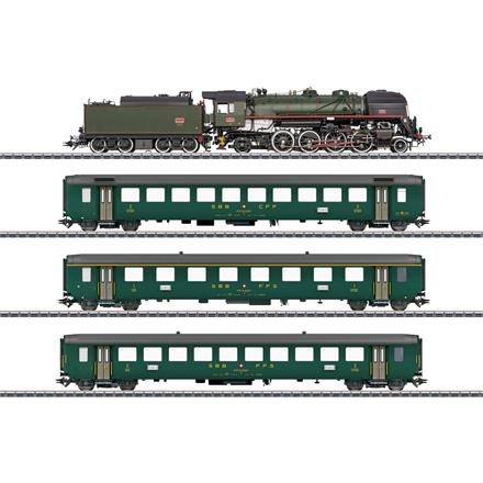 Märklin 26141 Schweizer Museumszug m. Damplok 141.R, AC 3L, digital mfx+/MM/DCC/Sound - H0