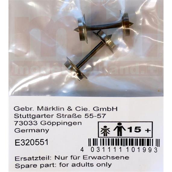 Märklin 320551 RP25 - Radsatz AC 3L, 2 Stück - H0 (1:87)