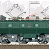 Märklin 39521 SBB Ellok Serie Ce 6/8 I "Köfferli", tannengrün, AC 3L, digital mfx+/Sound | Bild 3